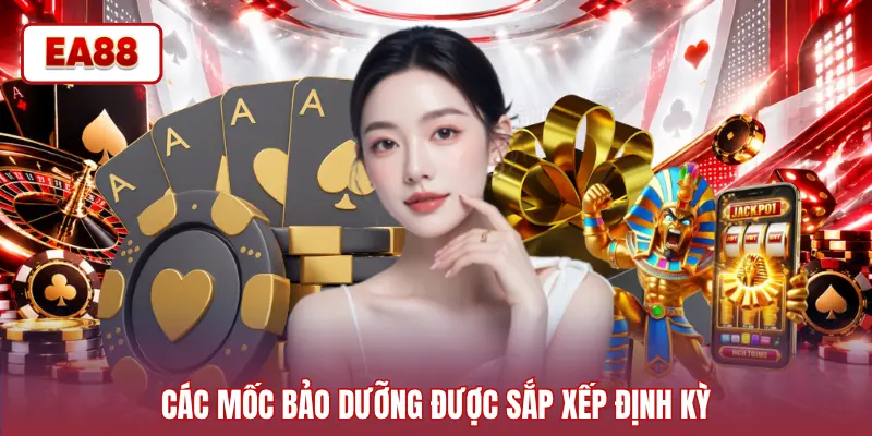 Các mốc bảo dưỡng được sắp xếp định kỳ
